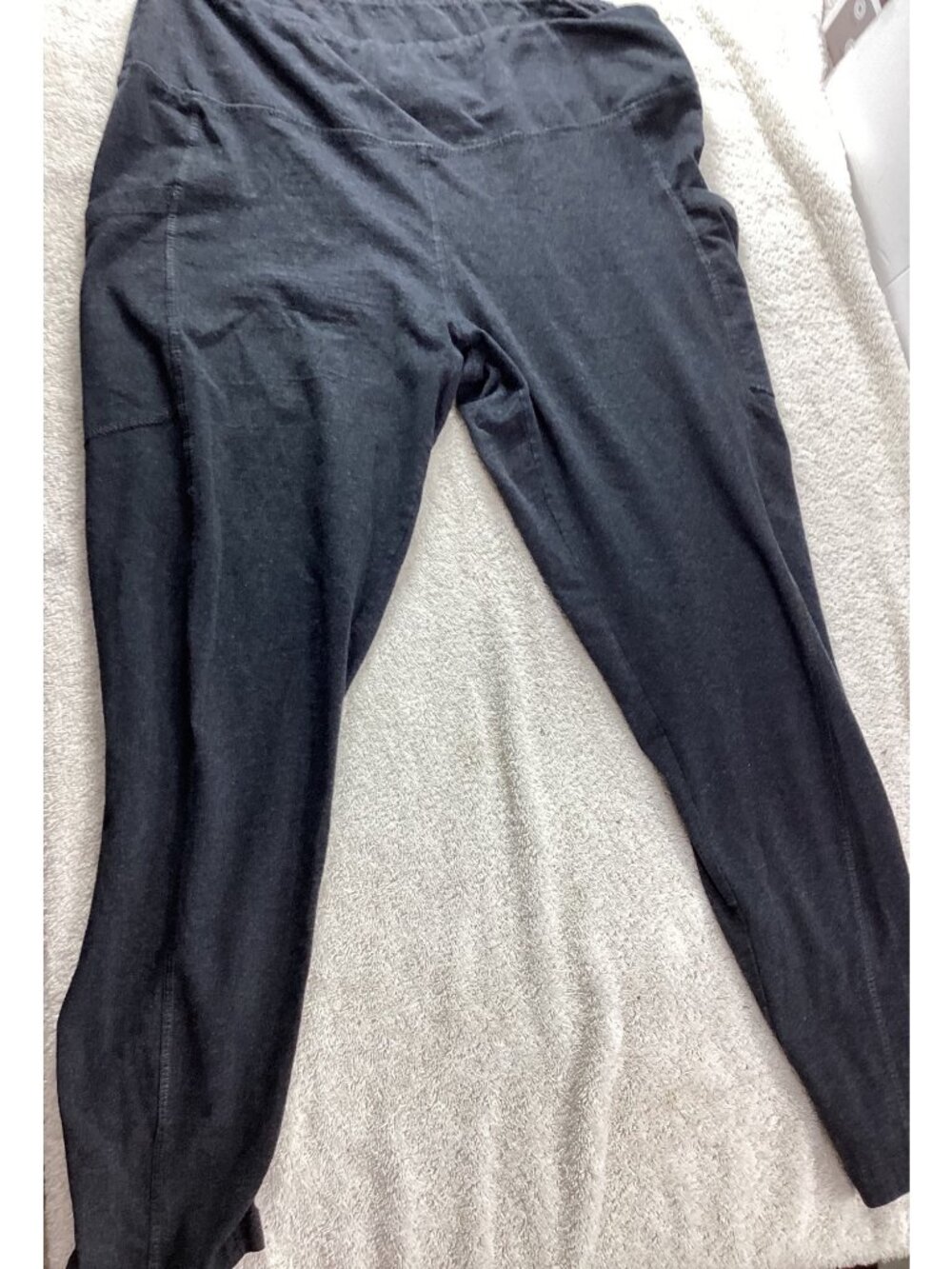 NYL Womens 1X Black Athletic Pants*Pockets*Cotton Blend Stretchy Comfortable Fit